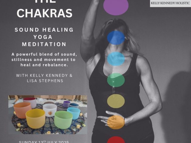 Chakra yoga and sound healing with Lisa Stephens, MBD and Kelly Kennedy